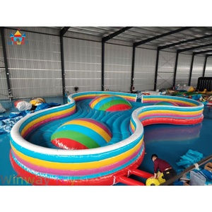 WINWAY - Nube Inflable Gigante para Exteriores con Certificación CE/CPC, Garantía de 3 Años, con Soplador, Capacidad para 25-70 Personas - Product Image 5