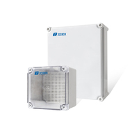 Boîtier de jonction électrique étanche IP67 en ABS/PC, dimensions externes 100x100x75mm, pour montage en surface