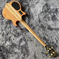 Haut en érable personnalisé 4 5 6 cordes, guitare basse à travers le corps, ALEMBI personnalisé, basse électrique