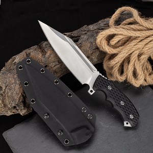 มีดพกพา Cold Edge ใบมีดสแตนเลสทรง Drop Point ด้ามจับ G10 สำหรับตั้งแคมป์และเอาตัวรอด พร้อมปลอกมีด - Product Image 2