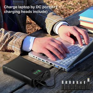 Batterie lithium portable 40000mah 148Wh, charge rapide USB C PD 60W, alimentation 12V pour voiture, réfrigérateur, ordinateur portable, tablette - Product Image 5