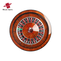 MG Table de roulette en bois de 32 pouces en option simple double 0 Roulette russe de style américain et européen