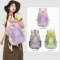 Sac à dos unisexe en nylon, sac d'école respirant de 20 à 35 L pour étudiants, sac à dos de voyage pour ordinateur portable de 14 pouces, sac à dos décontracté