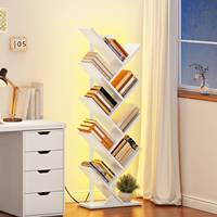 Étagère d'angle en gros, étagère à livres d'angle pour petits espaces, bibliothèque d'angle pour salon et bureau à domicile