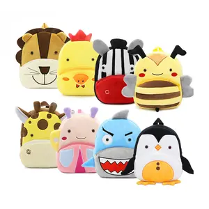 Mochila infantil de animais de pelúcia, mini mochila personalizada de animais de pelúcia, para crianças pequenas