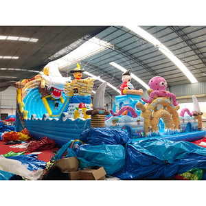 Castillo Inflable de Lujo con Tobogán, Parque Acuático Pirata, Combinado con Zona de Juegos Inflable, Alquiler para Fiestas y Eventos al Aire Libre - Product Image 2