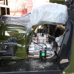 King Agricultural Dump Load <b>Gasoline</b> Burning Three-Wheel Motorcycle Closed Body Motorized Three-Axle Six-Speed Engine - Product Image 4
