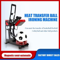 Máquina de impresión de prensa de calor digital con bola, función de apertura automática, transferencia de sublimación de fútbol/voleibol/baloncesto