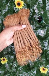 Prix bon marché extrémités bouclées 0.6cm 14 pouces Style Afro complet fait à la main cheveux humains serrures pour tressage Style Crochet Dreadlocks - Product Image 2