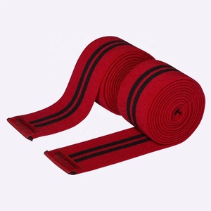 Enveloppes de genou (paire) avec sangle pour les squats, l'haltérophilie, l'haltérophilie, la presse à jambes et l'entraînement croisé-Enveloppe de genou flexible de 39 pouces - Product Image 1
