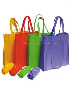 Sacola de compras dobrável para presente de doces, sacola não tecida azul personalizada para festas, não tecido, reutilizável