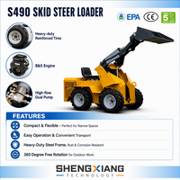 Harga Terbaik Compact Skid Steer Loader S490 Diesel Euro 5 Emission dengan Quick Attach Bucket Dijual di Alibaba International