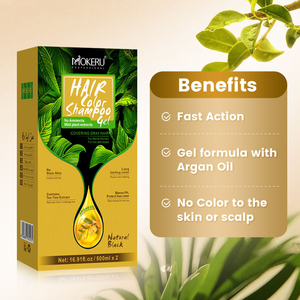 เจลเปลี่ยน<span class=keywords><strong>สี</strong></span>ผมสมุนไพรอาร์แกนออยล์ ปิดผมขาว ไม่ก่อให้เกิดอาการแพ้ ส่วน<span class=keywords><strong>ผสม</strong></span>จากสมุนไพร ไม่ติดเสื้อผ้า <span class=keywords><strong>สี</strong></span>ดำ 3 in 1 - Product Image 5