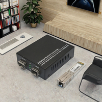OLT stik GPON Mini 1 Port, Kompatibel semua sakelar Mini mikro SFP PON Stick OLT menampilkan RJ45 SC 10G Fiber optik WiFi