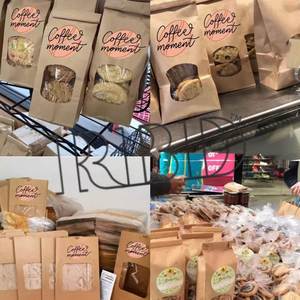 Snacks Tin Ties Kraft Bakery <b>Bags</b> with Window Food Storage Candy Cookies Coffee Bean Standup Nuts Packaging <b>Bags</b> for Dried Fruit - Product Image 5
