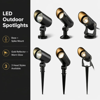 Lámpara LED para Exteriores IP65 de Aluminio, Resistente al Agua, para Iluminación de Árboles, Jardín y Césped, Foco LED de 24V para Montaje en Suelo