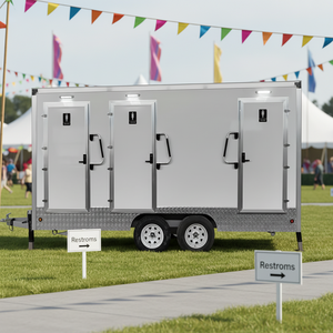 Remolque de Baño Portátil, Remolque de Inodoro Móvil, Remolque de Baño de Lujo Portátil, Remolque de Inodoro Prefabricado Portátil para <span class=keywords><strong>Alquiler</strong></span>, Remolque de Inodoro para Exteriores - Product Image 1