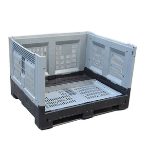 Caja <span class=keywords><strong>de</strong></span> Palet <span class=keywords><strong>de</strong></span> Plástico Plegable y Resistente <span class=keywords><strong>de</strong></span> Malla Grande para Frutas, en Venta - Product Image 1