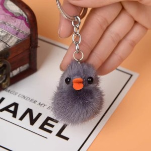 Mini pato juguetes de peluche llavero suave Lindo bolso mochila colgante llavero - Product Image 1