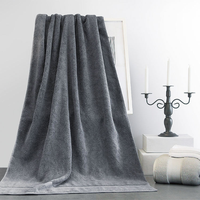 Ensemble de serviettes de bain d'hôtel en coton 100% avec ions d'argent antimicrobiens, antibactériennes, résistantes aux odeurs, super douces, absorbantes, linge d'hôtel de luxe