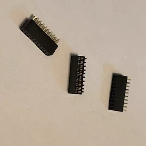 Conector SEI-120-02-G-S-AB de 20 pines, tipo header recto, de plástico negro con contactos chapados en oro. - Product Image 3