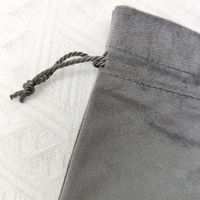 Pochette à cordon en velours de qualité supérieure avec logo personnalisé, anti-poussière, grande taille, pour le rangement des pistolets de massage et l'emballage d'appareils électroniques