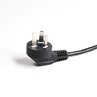 Cable de Alimentación Enrollado de 3 Puntas, Cobre Puro, Estándar Nacional, 3 Núcleos, 0.75mm² con Enchufe, Cable de Alimentación Retráctil