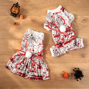 Nuevo Disfraz de Halloween para Perro, Traje de Cuatro Patas, Ropa para Perro Pequeño con Araña Sangrienta, Venta al Por Mayor Internacional - Product Image 3