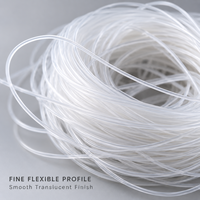 Tuyau en silicone translucide fin OEM, flexible et lisse, pour instruments de distribution de précision et d'échantillonnage d'air