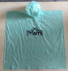 Poncho poncho desechable regalos promocionales reciclar bolsa de plástico - Product Image 1