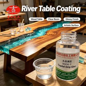 Résine époxy transparente H0656-Y 3:1 AB à faible bullement, anti-jaunissement, colle de moulage dure <span class=keywords><strong>pour</strong></span> bijoux DIY et revêtement de table en résine - Product Image 3