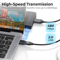 Adaptateur USB 2.0 USB-A Mâle vers Type-C Femelle Neuf, Fourniture Directe Usine, 480 Mbps, Convertisseur OTG Compatible Ordinateur Portable, Vente en Gros OEM