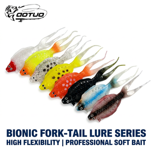 Aotuo Señuelo Blando Artificial de PVC sin Anzuelos con Cola de Pez Realista, de Gran Venta, para Pesca de Lubina y Pez Mandarín en Agua Dulce - Product Image 1