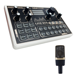 Micrófono V9 para Podcast, Venta Directa de Fábrica, Tarjeta de Sonido en Vivo con 14 Efectos, Cambiador de Voz y Cancelación de Ruido - Product Image 4