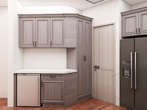 Cbmart pa ריהוט מודרני עיצוב עץ מלא אלגנטי בסגנון אירופאי שייקר קיר ארונות מטבח מודולה - Product Image 5