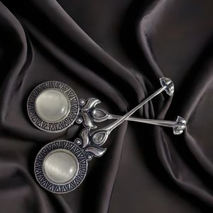 Pendientes de plata de ley con piedras preciosas de calidad superior, gran oferta, joyería de moda chapada en oro para fiestas y bodas, estilo moderno - Product Image 3