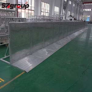 Barrière de contrôle des foules en alliage d'aluminium pliable et portable pour les événements sur scène et la gestion des lieux - Product Image 5