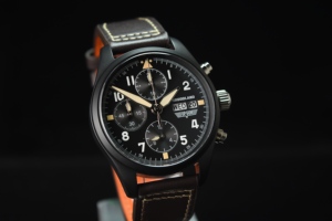 Reloj de Lujo para Hombre de Marca Superior, Deportivo, Multifuncional, Cronógrafo, Sumergible, Correa de Cuero de 41 mm para Actividades al Aire Libre - Product Image 3