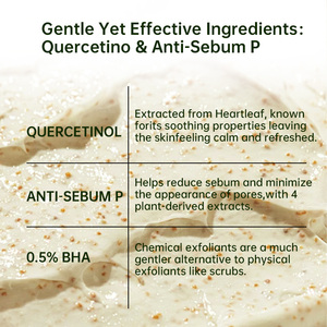 Hàn Quốc lỗ chân lông làm sạch sâu bọt sữa rửa mặt cho đôi làm sạch BHA hyaluronic axit Glycerin rửa mặt mụn đầu đen Remover - Product Image 5