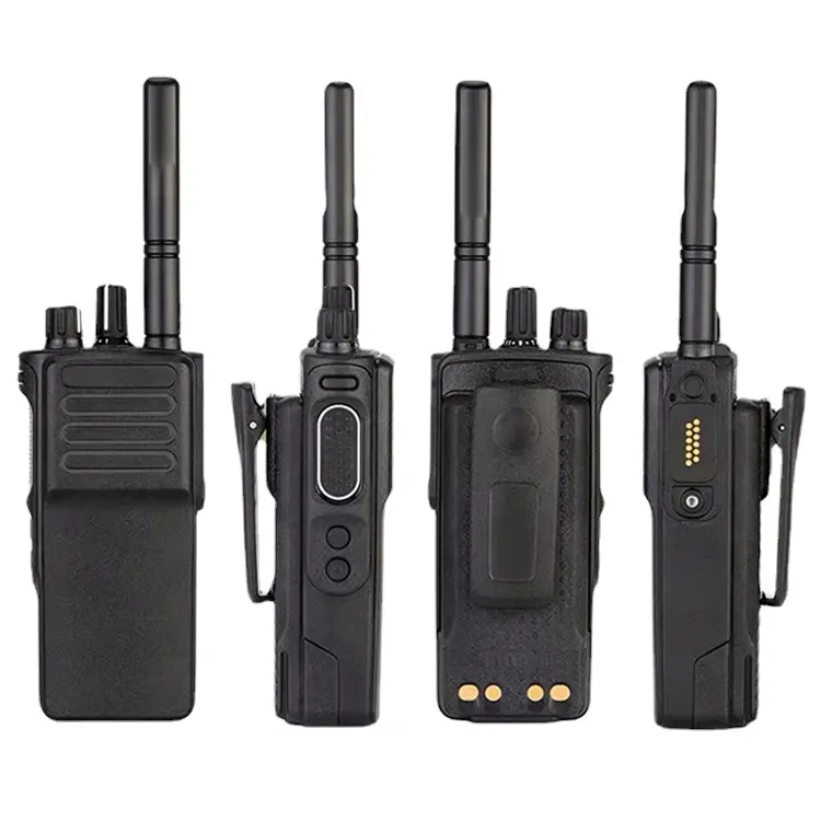 Walkie talkie portabel jarak jauh, radio dua arah GP328D + p8600i DP4400e Digital DMR DP4400e VHF