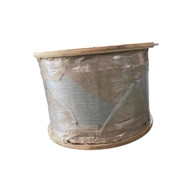 Wire High Quality Wire Rope High Quality Wooden Reel Core Steel Galvanized Wire Rope
