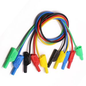 4mm Stapelbare Bananenstecker-Messleitungen Isolierte Sicherheitskabel für Labor/Physikexperimente/Multimeter Elektrische Prüfung - Product Image 1