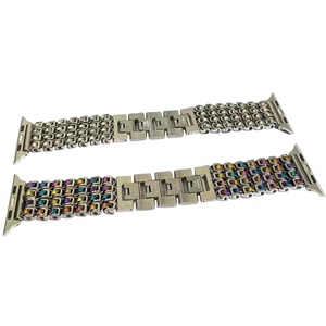 Di alta qualità Custom <span class=keywords><strong>argento</strong></span> oro nero colorato 316L 304 <span class=keywords><strong>cinturino</strong></span> in acciaio inossidabile per <span class=keywords><strong>Apple</strong></span> <span class=keywords><strong>Watch</strong></span> SE S3 S6 S7 - Product Image 3