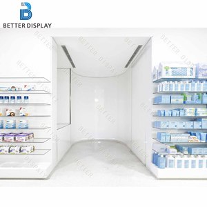 Comptoir de caisse professionnel pour <span class=keywords><strong>pharmacie</strong></span>, vitrine de présentation, mobilier pour aménagement de magasin de détail - Product Image 3