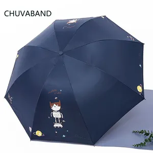 CHUVABAND 21 אינץ 8K סין ייצור מכירה לוהטת Windproof 3 מתקפל מטריות עם מותאם אישית הדפסת מטריות