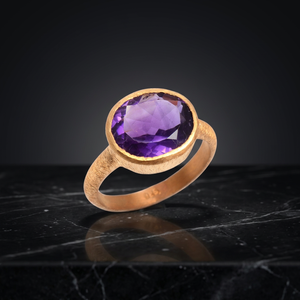 Bagues en améthyste Hydro, pierre précieuse en argent 925, bijoux faits à la main - Product Image 4