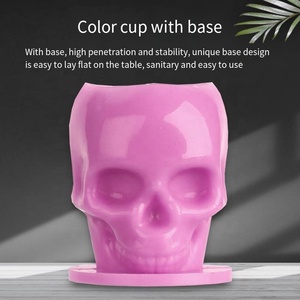Yaba tatouage approvisionnement jetable en plastique 13mm crâne encre tasse accessoires de tatouage tatouage encre tasses - Product Image 3