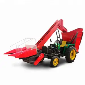 2020定制型号拖拉机安装2行玉米收割机