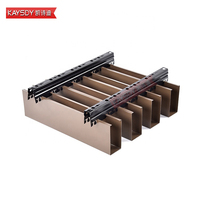KAYSDY personalizado moderno deflector de aluminio en forma de U diseño decorativo tira de metal colgante techo elástico