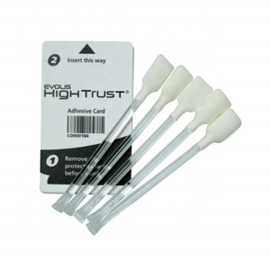 Imprimante de cartes <span class=keywords><strong>Evolis</strong></span> Primacy Kit de nettoyage <span class=keywords><strong>Evolis</strong></span> ACL001 5x Cartes de nettoyage adhésives et écouvillons de nettoyage - Product Image 2